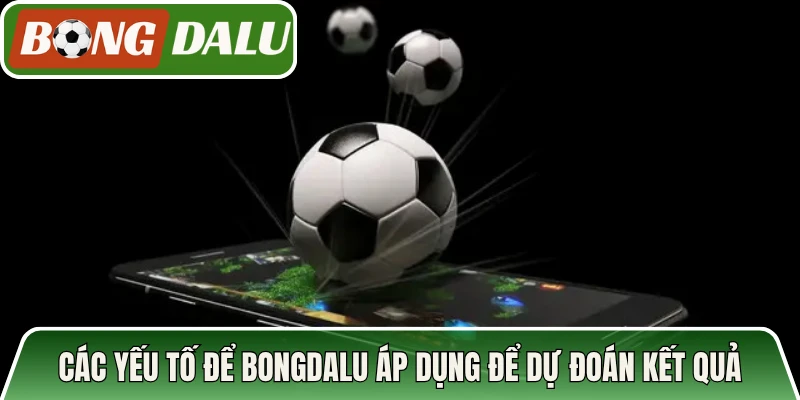 Các yếu tố để Bongdalu áp dụng để dự đoán kết quả