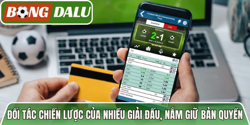 Đối tác chiến lược của nhiều giải đấu, nắm giữ bản quyền